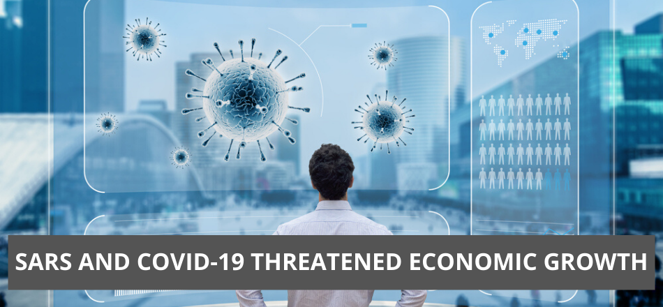 SARS and COVID-19 threatened Economic Growth